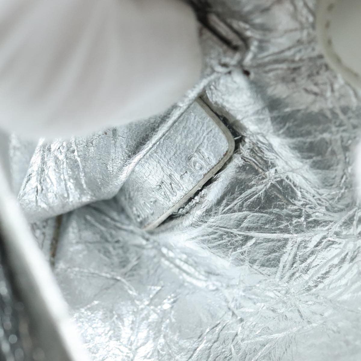 Dior Christian Dior Diorever Bag Leather Mini Zilver