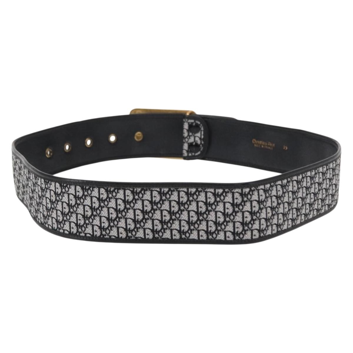 Dior Christian Dior Vintage belt Canvas Zwart
