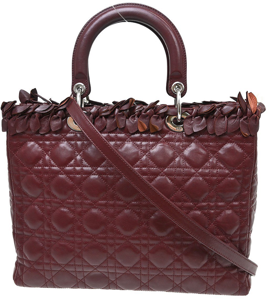 Dior Christian Dior Lady Dior Bow Cannage Quilt Lambskin Medium Divers