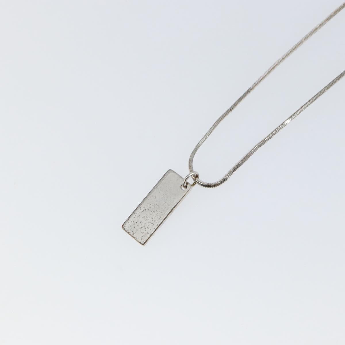 Dior Christian Dior Trotter Pendant Necklace Metal Zilver