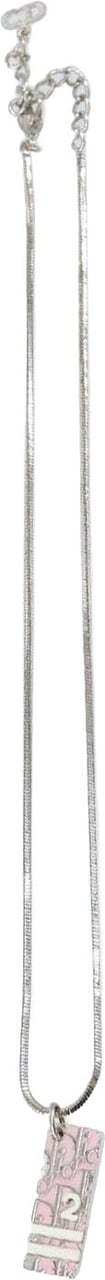 Dior Christian Dior Trotter Pendant Necklace Metal Zilver