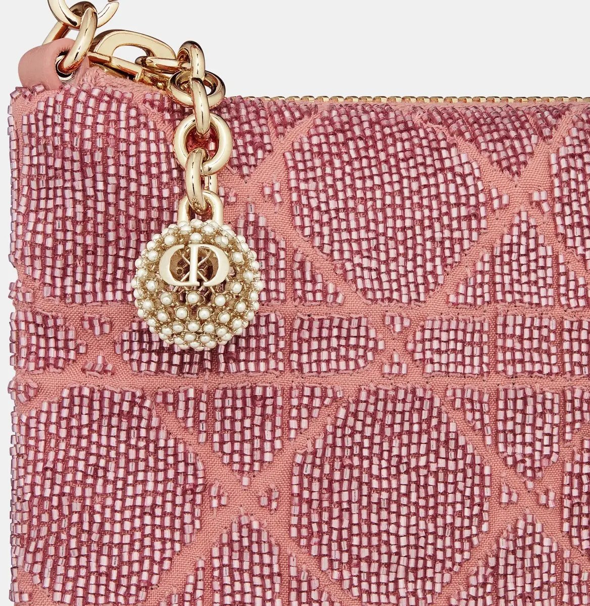 Dior Christian Dior Cannage Handbag Cotton Zwart