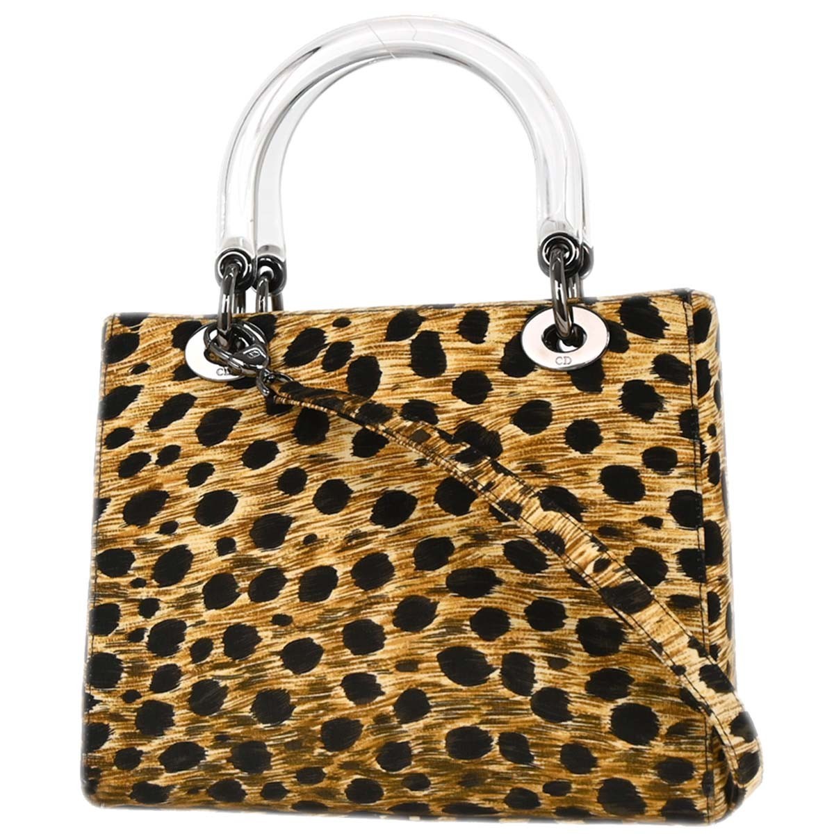 Dior Christian Dior Vintage Lady Dior Bag Printed Canvas Medium Divers