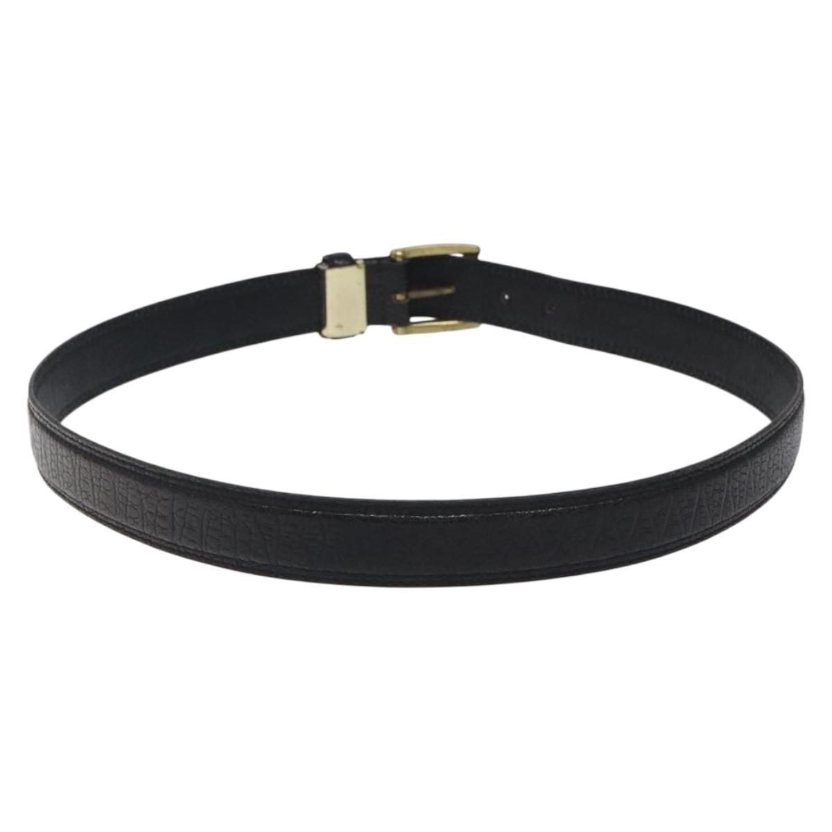 Dior Christian Dior Vintage Oversized Belt Metal and Leather Zwart