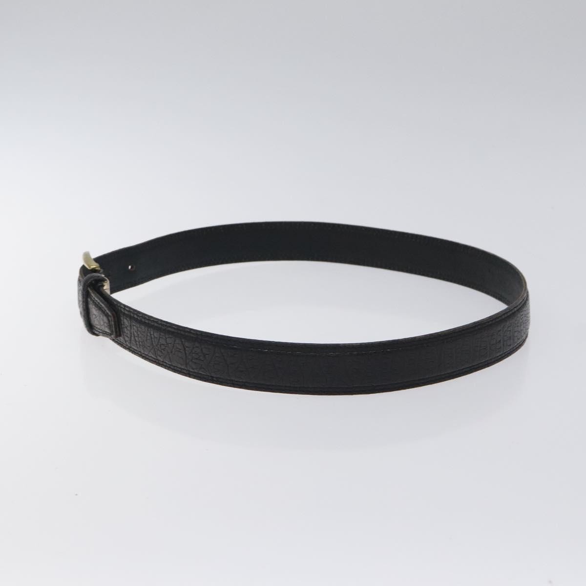 Dior Christian Dior Vintage Oversized Belt Metal and Leather Zwart