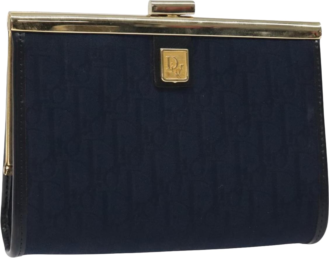 Dior Christian Dior Trotter pouch Canvas small Navy
