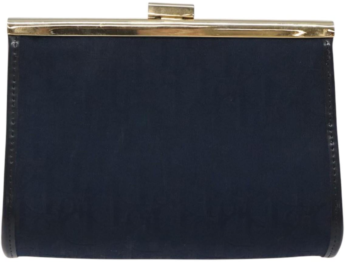 Dior Christian Dior Trotter pouch Canvas small Navy
