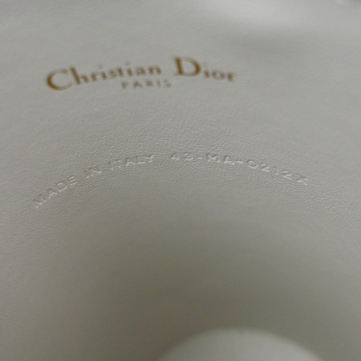 Dior Christian Dior Vibe Bottle Holder Bag Printed Leather Wit