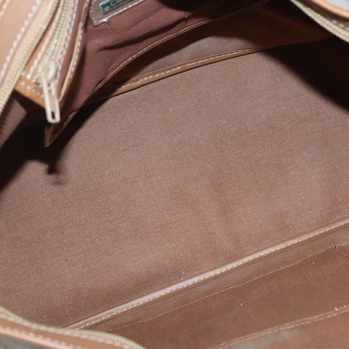 Dior Christian Dior Front Pocket Convertible Tote Canvas Beige