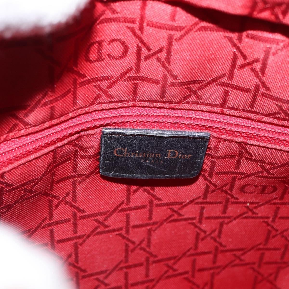 Dior Christian Dior Lady Dior Bag Leather Large Zwart