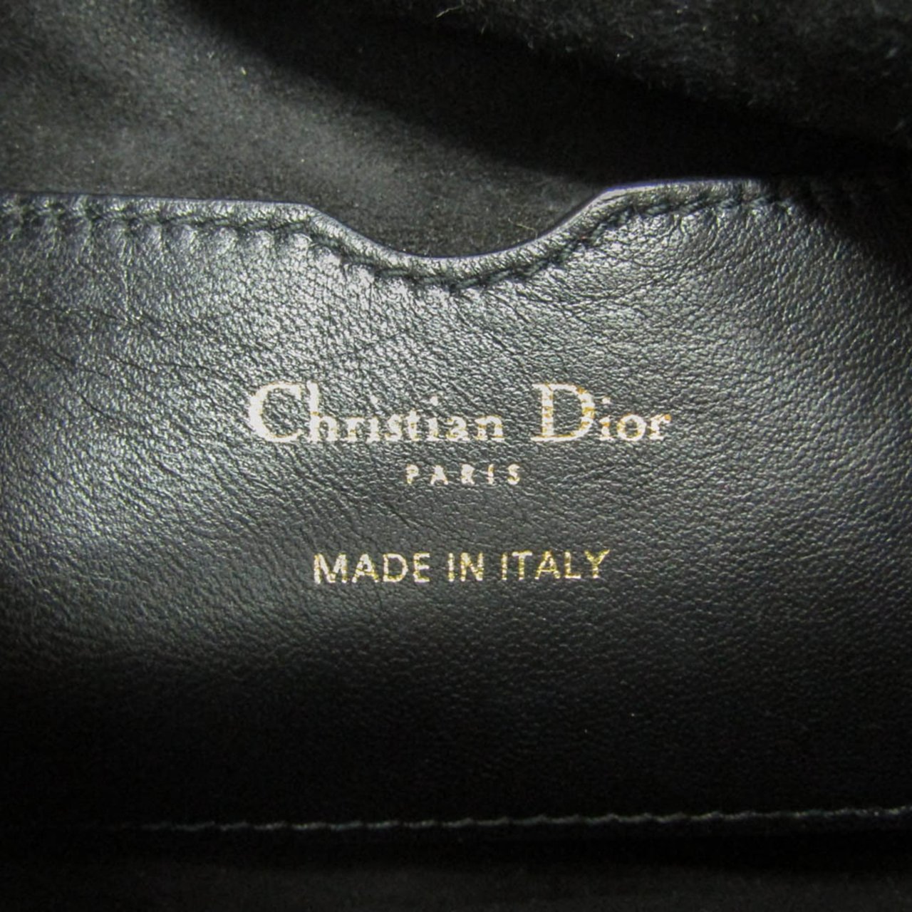 Dior Christian Dior Vibe Hobo Cannage Quilt Lambskin Mini Zwart
