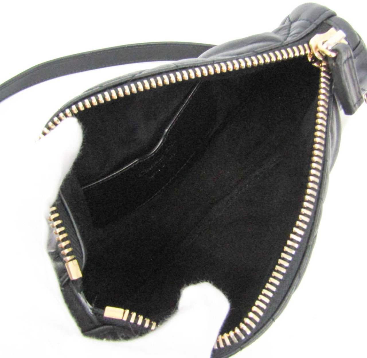 Dior Christian Dior Vibe Hobo Cannage Quilt Lambskin Mini Zwart
