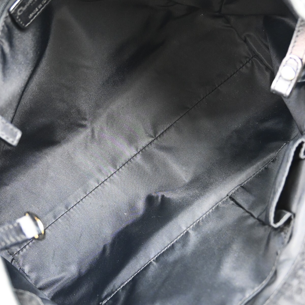 Dior Christian Dior Lovely Tote Diorissimo Canvas Medium Zwart