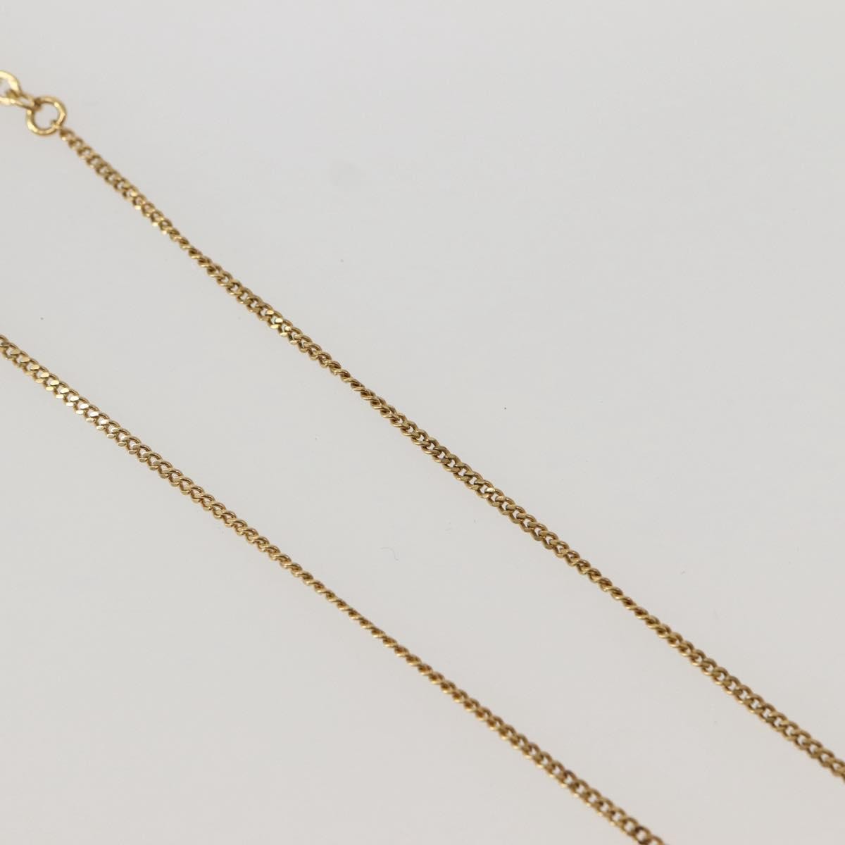 Dior Christian Dior CD Pendant Necklace Metal and Crystals Goud