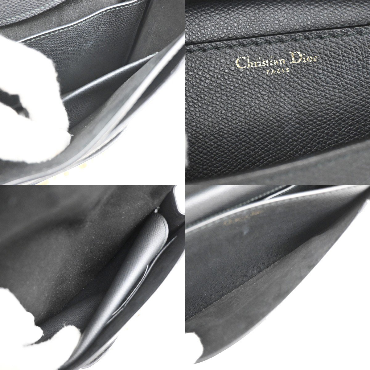 Dior Christian Dior J'Adior Flap Bag Leather Medium Zwart