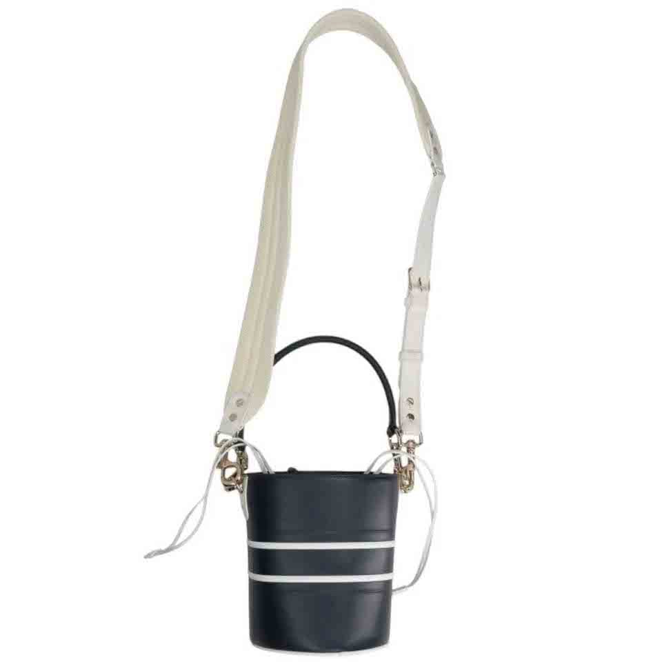 Dior Christian Dior Vibe Drawstring Bucket Bag Leather Small Zwart