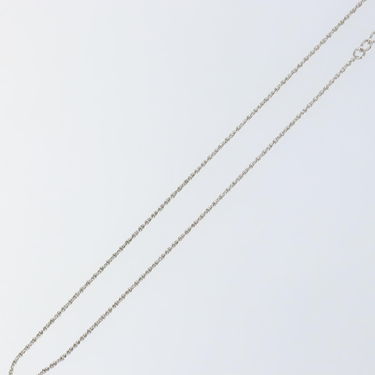 Dior Christian Dior D logo Pendant Necklace Metal Zilver