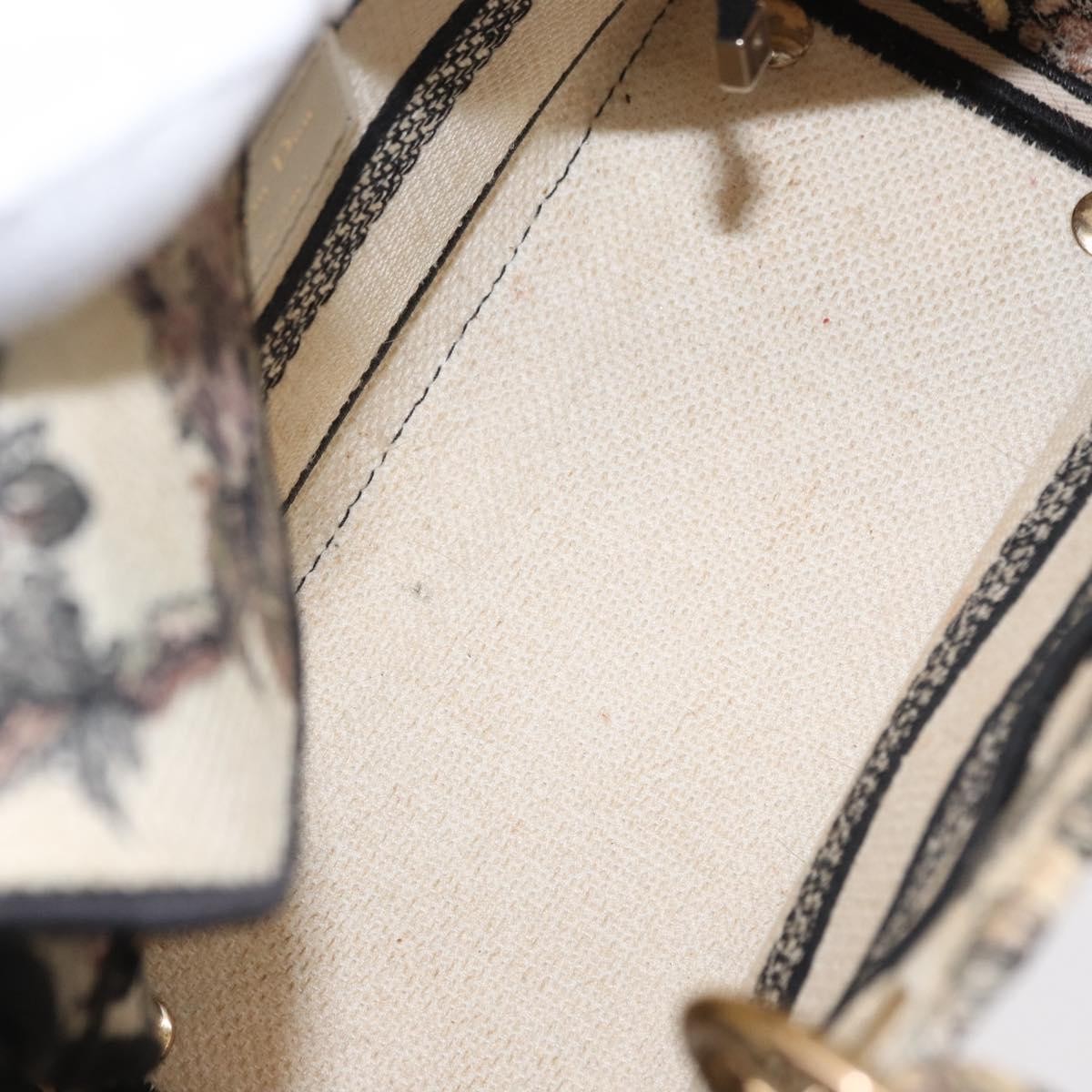 Dior Christian Dior Lady D-Lite Bag Embroidered Canvas Medium Divers