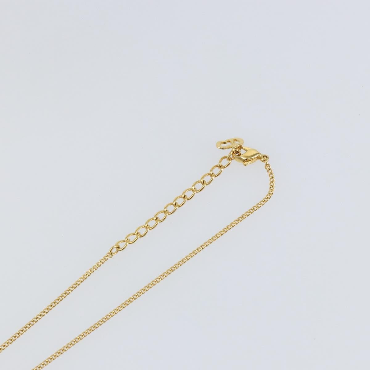 Dior Christian Dior CD Heart Necklace Metal Goud