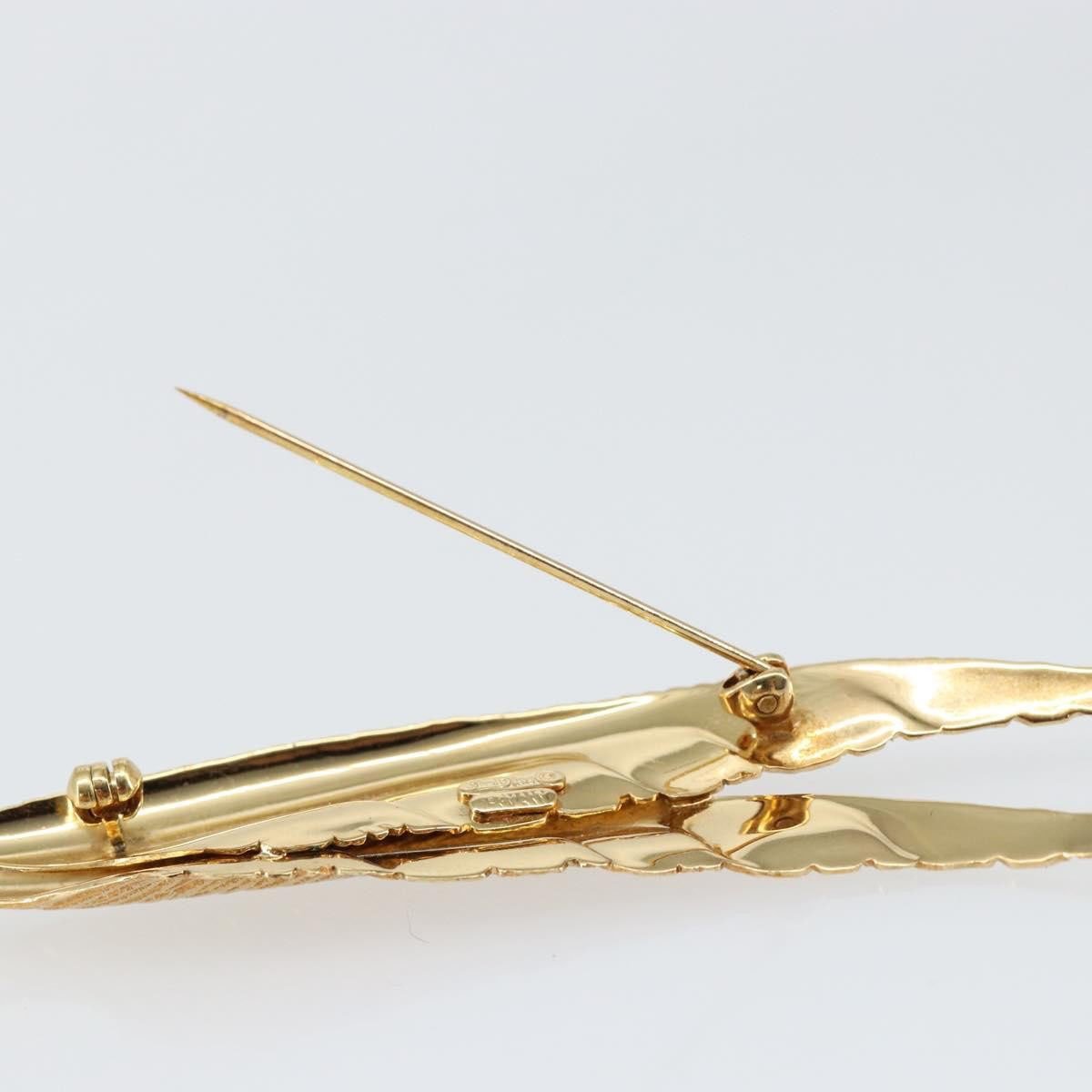 Dior Christian Dior Vintage feather Metal Goud