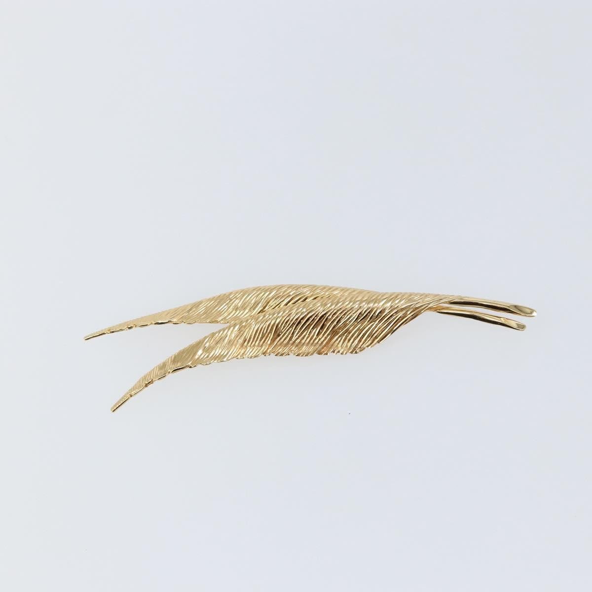 Dior Christian Dior Vintage feather Metal Goud