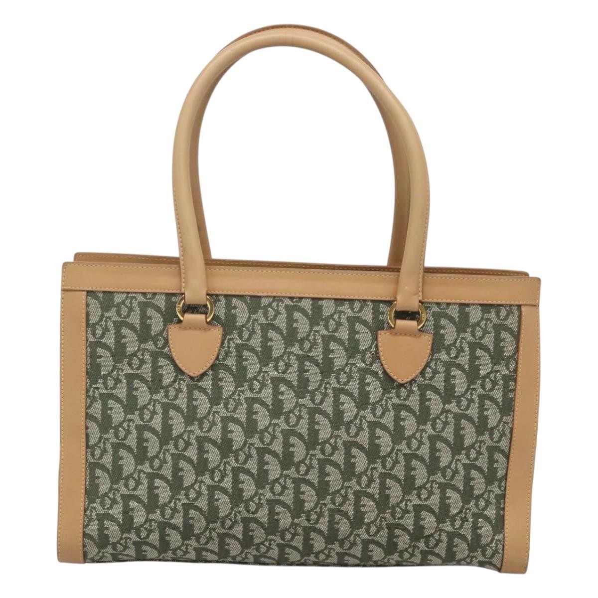 Dior Christian Dior Vintage Trotter Double Pocket Tote Diorissimo Canvas Large Divers