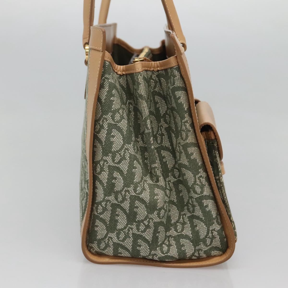 Dior Christian Dior Vintage Trotter Double Pocket Tote Diorissimo Canvas Large Divers