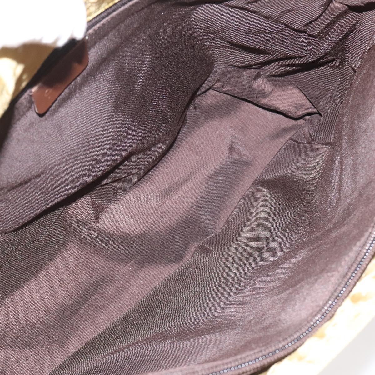 Dior Christian Dior Vintage Trotter Open Tote Diorissimo Canvas Tall Geel