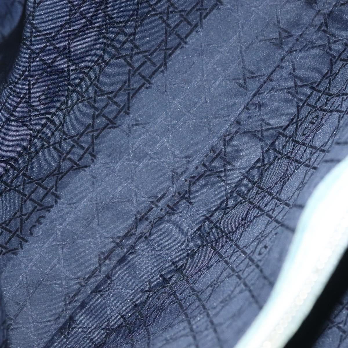 Dior Christian Dior Vintage Lady Dior Bag Cannage Quilt Denim Large Blauw