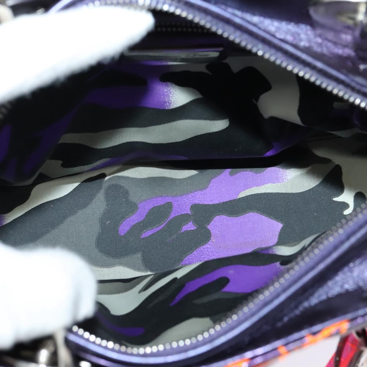 Dior Christian Dior Lady Dior Bag Anselm Reyle Cannage Quilt Leather Medium Paars