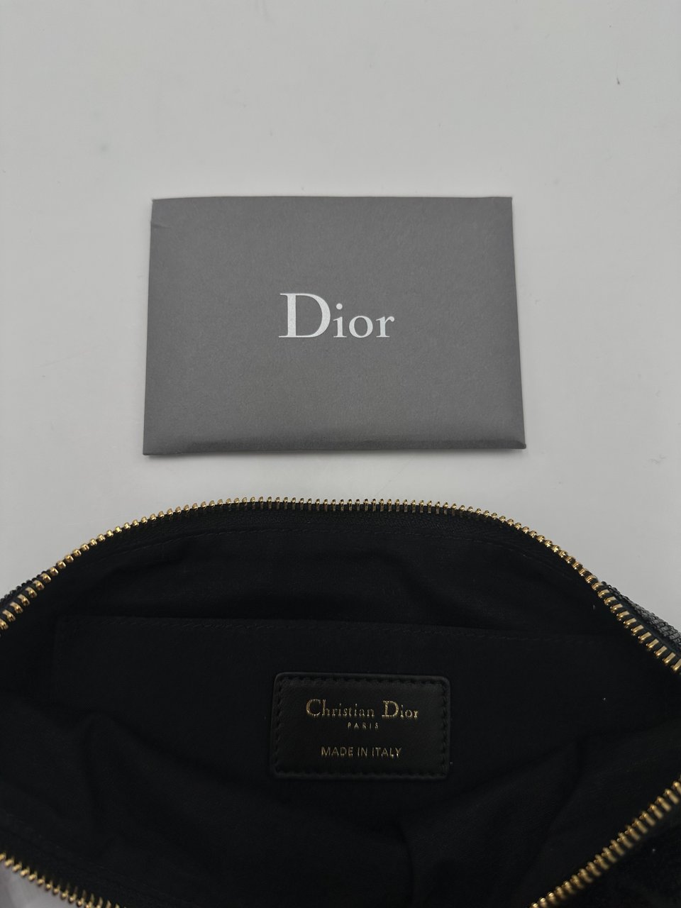 Dior Christian Dior black cannage Bead Embroidery PM Roze