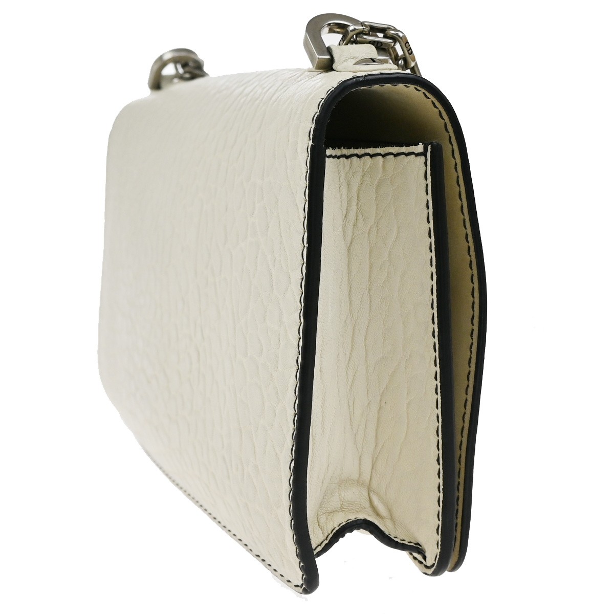 Dior Christian Dior J'Adior Flap Bag Canyon Grained Lambskin with Mosaic Detail Medium Wit