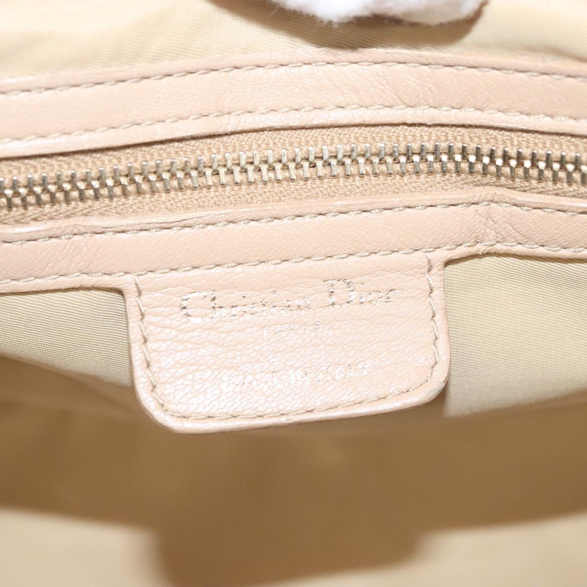 Dior Christian Dior Charming Tote Cannage Quilt Nylon Beige