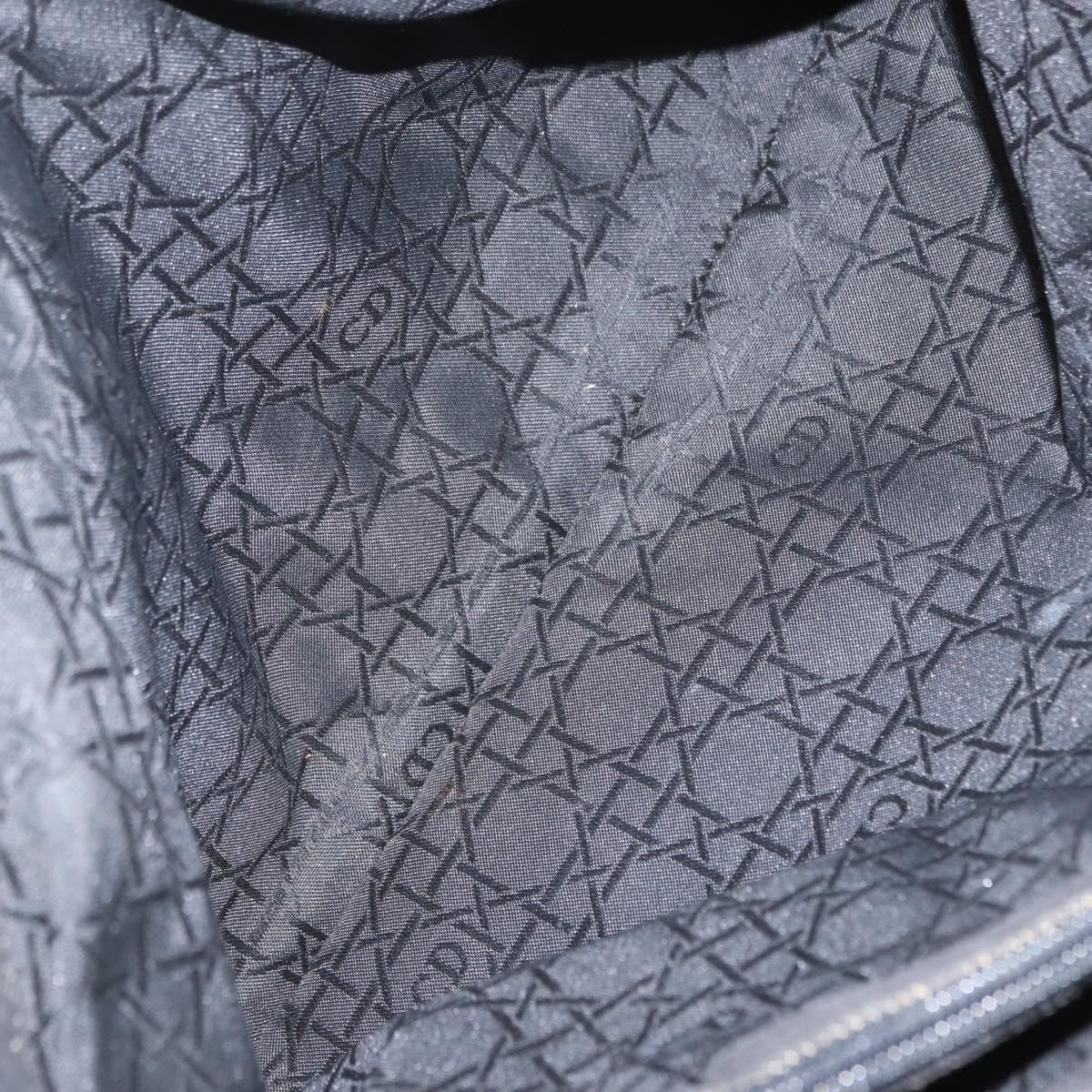 Dior Christian Dior Vintage Lady Dior Tote Cannage Quilt Denim Medium Zwart