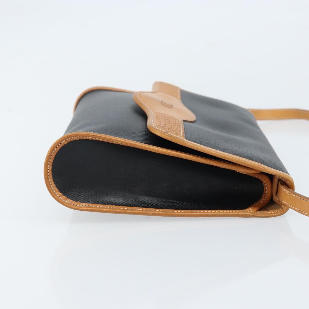 Dior Christian Dior CD Shoulder bag Canvas and Leather Zwart