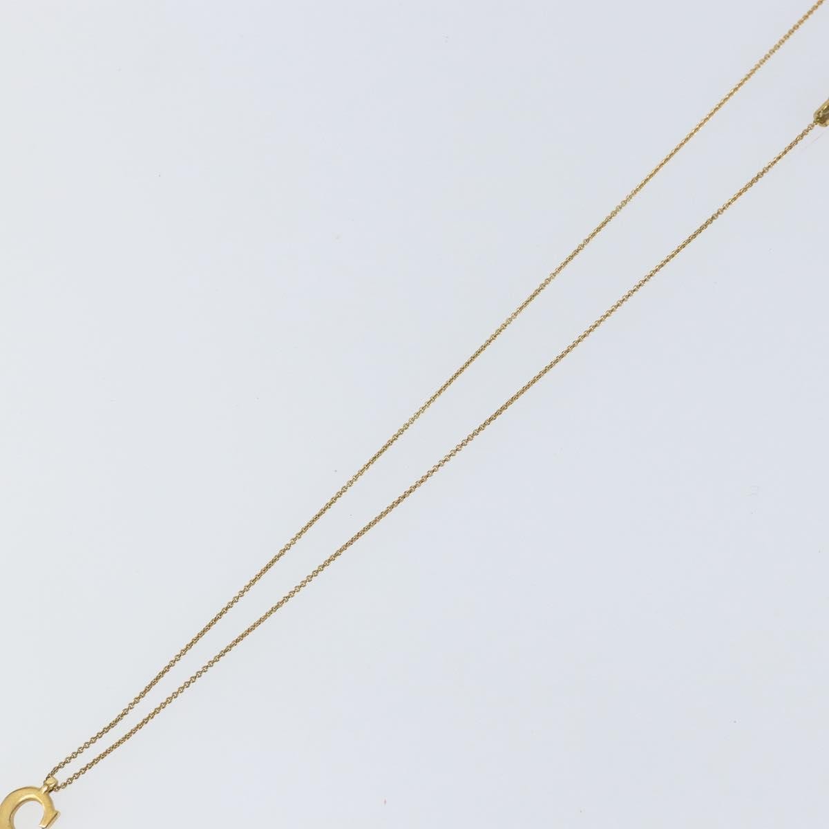 Dior Christian Dior CD Pendant Necklace Metal Goud