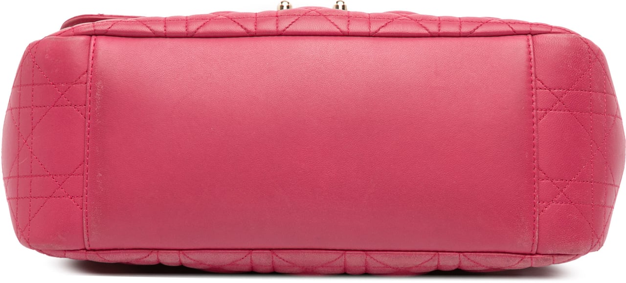 Dior Large Lambskin Cannage Miss Dior Flap Roze