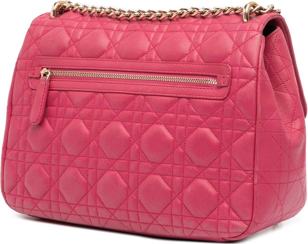 Dior Large Lambskin Cannage Miss Dior Flap Roze