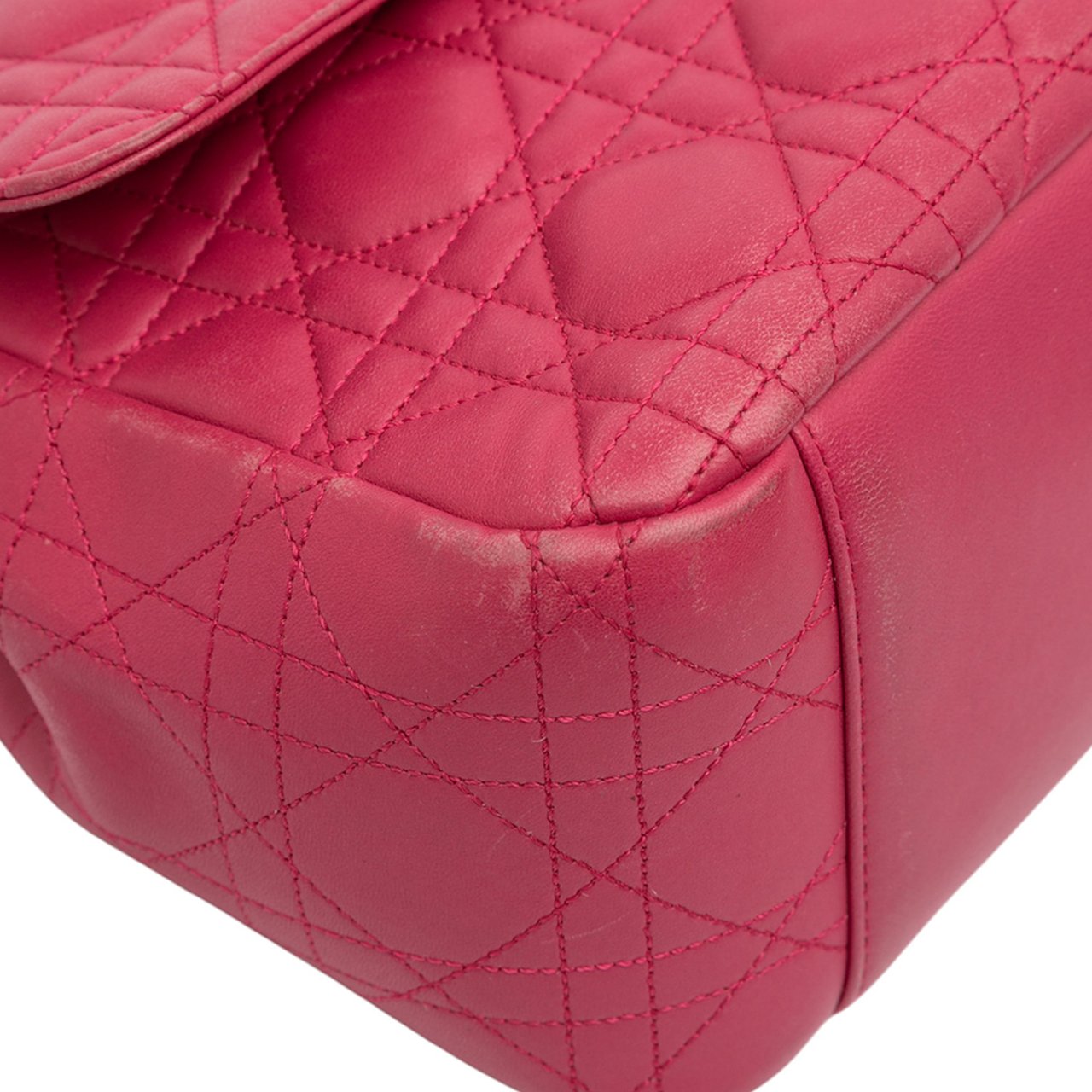 Dior Large Lambskin Cannage Miss Dior Flap Roze