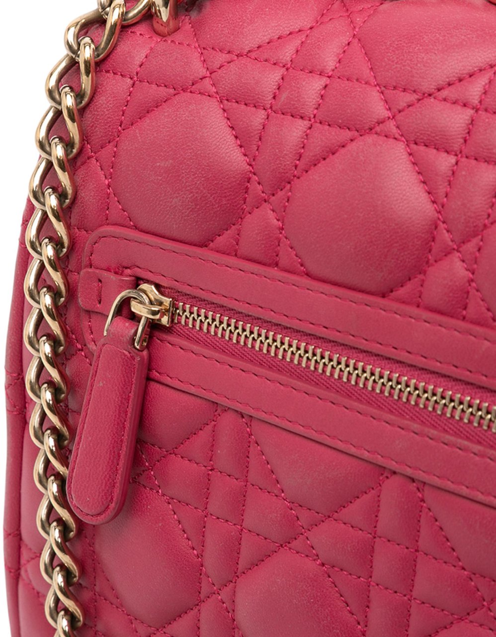 Dior Large Lambskin Cannage Miss Dior Flap Roze