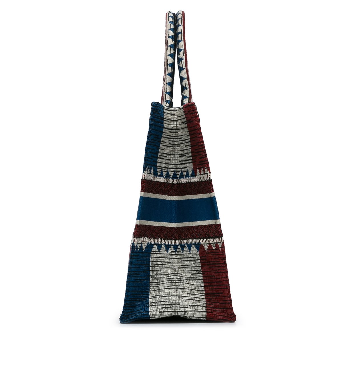 Dior Large French Flag Book Tote Blauw