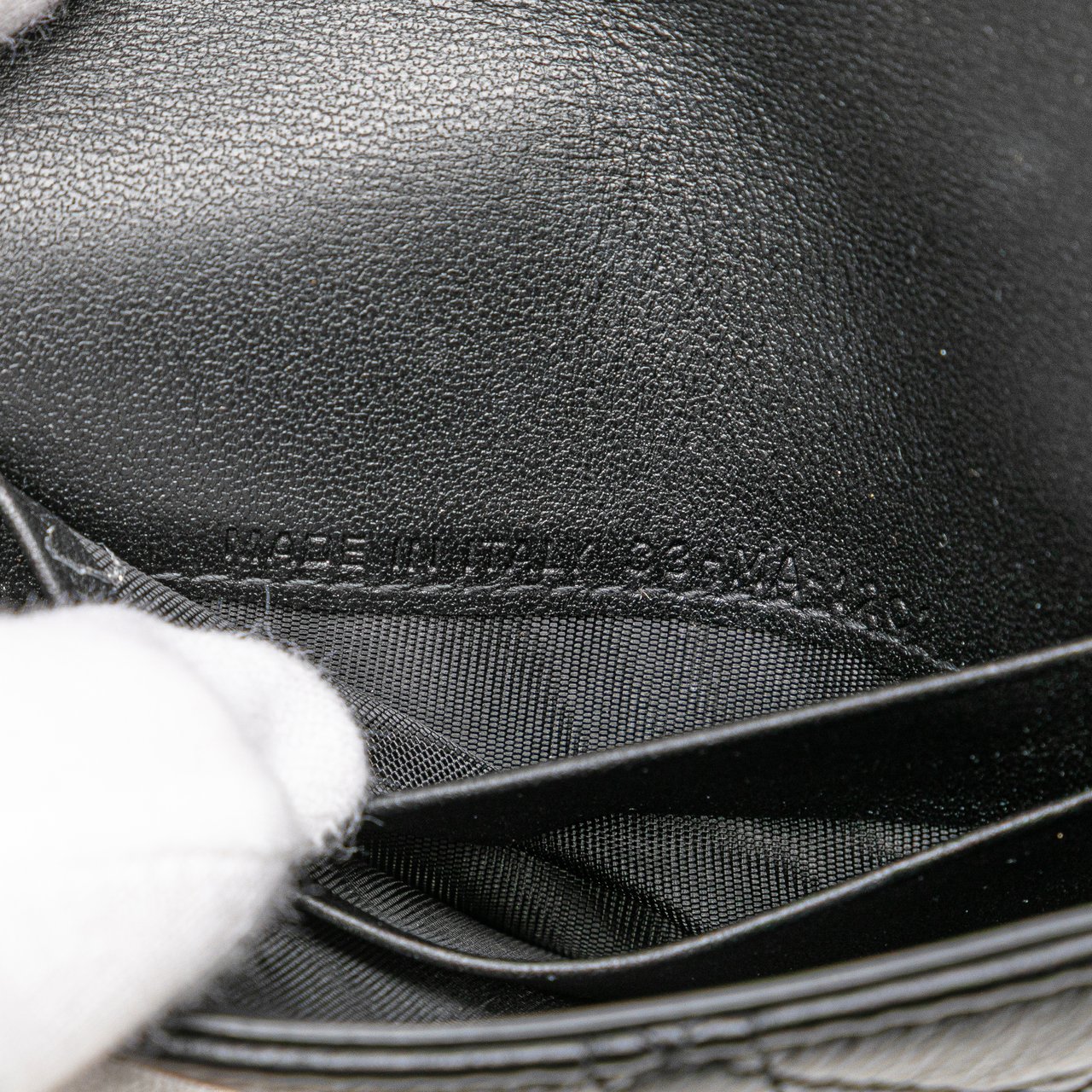 Dior Calfskin Cannage Caro Chain Belt Bag Zwart