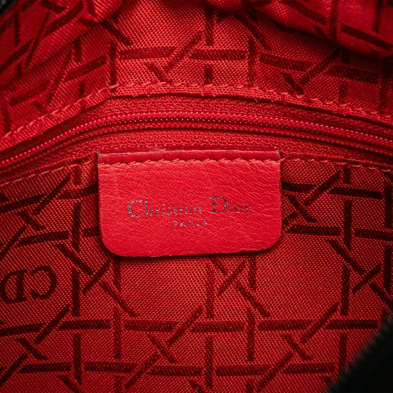 Dior Medium Nylon Cannage Lady Dior Zwart