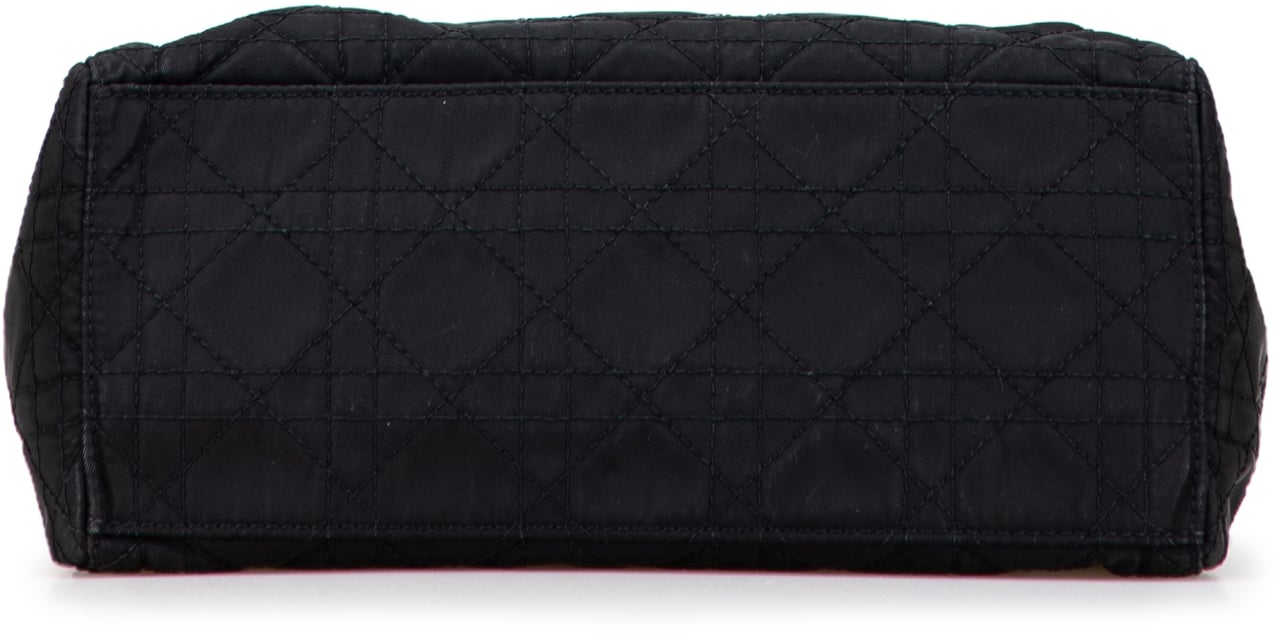 Dior Medium Nylon Cannage Lady Dior Zwart