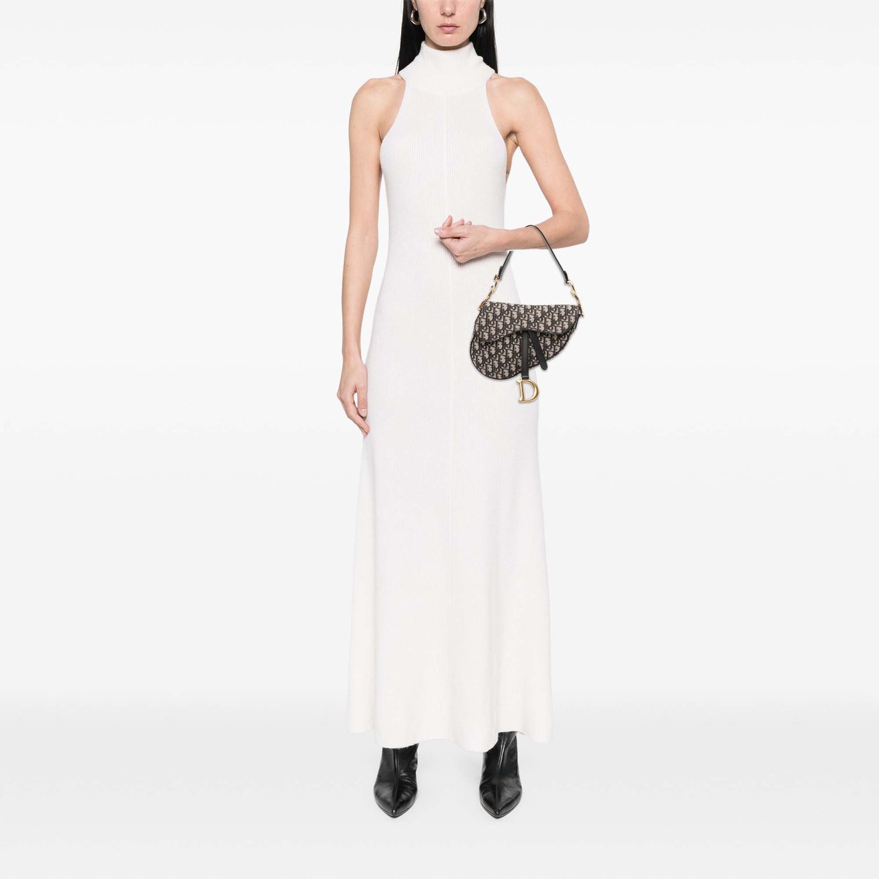 Dior Oblique Canvas Saddle Bag Blauw