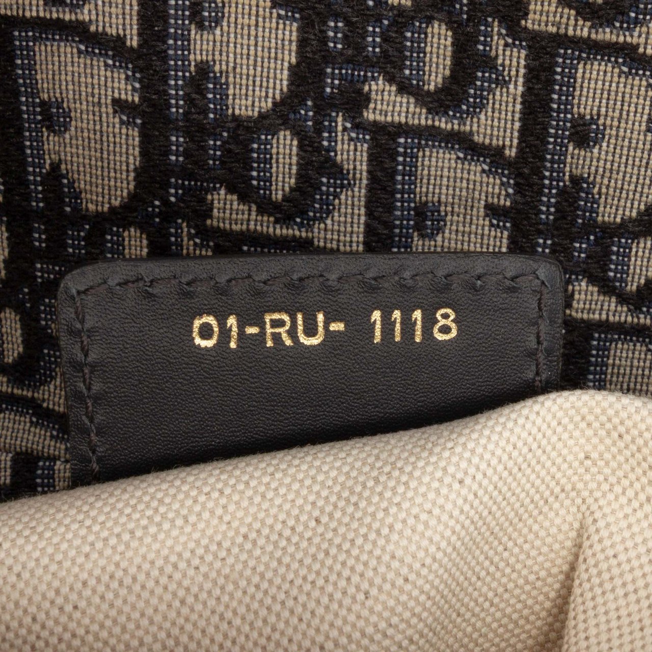 Dior Oblique Canvas Saddle Bag Blauw