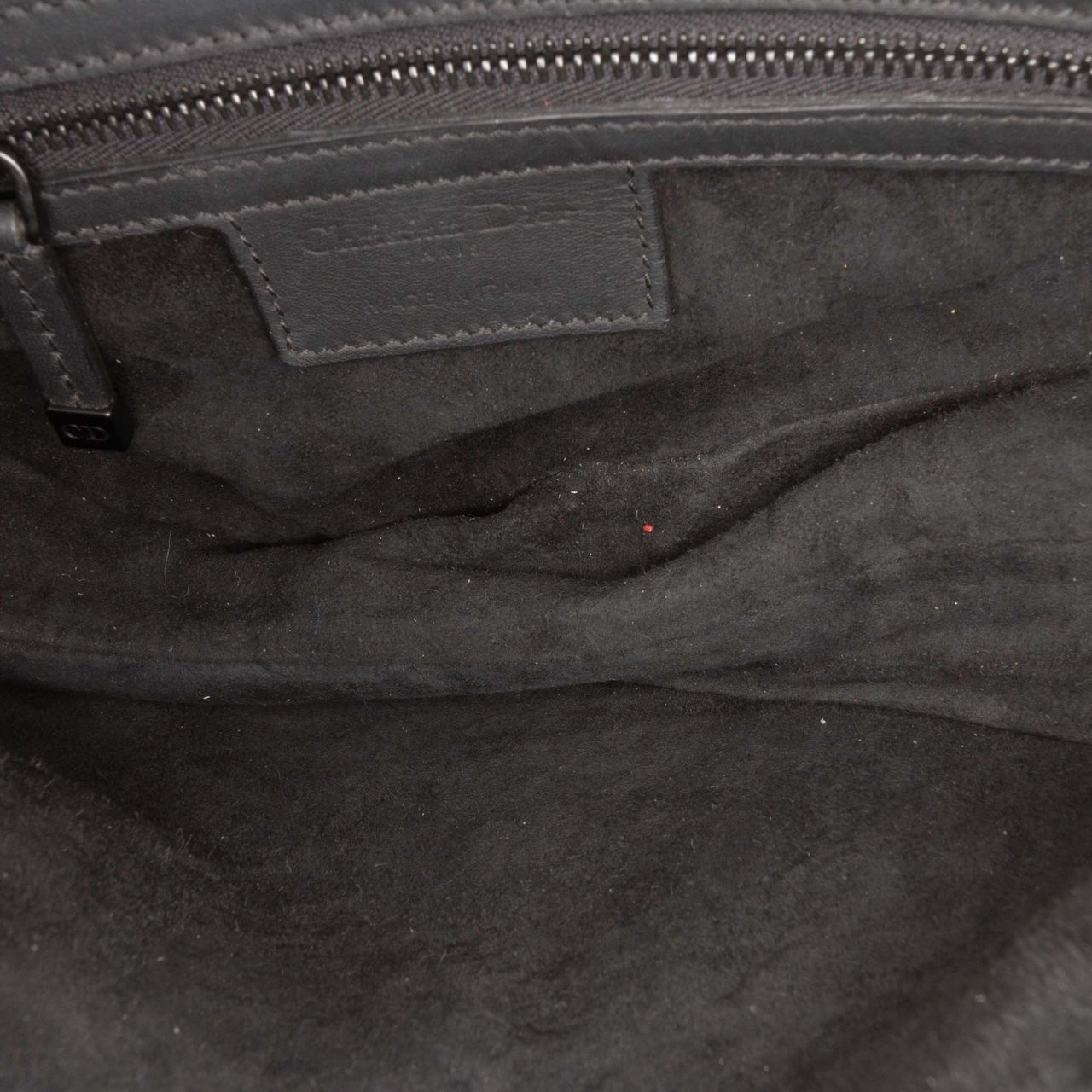 Dior Ultra Matte Calfskin Saddle Bag Zwart
