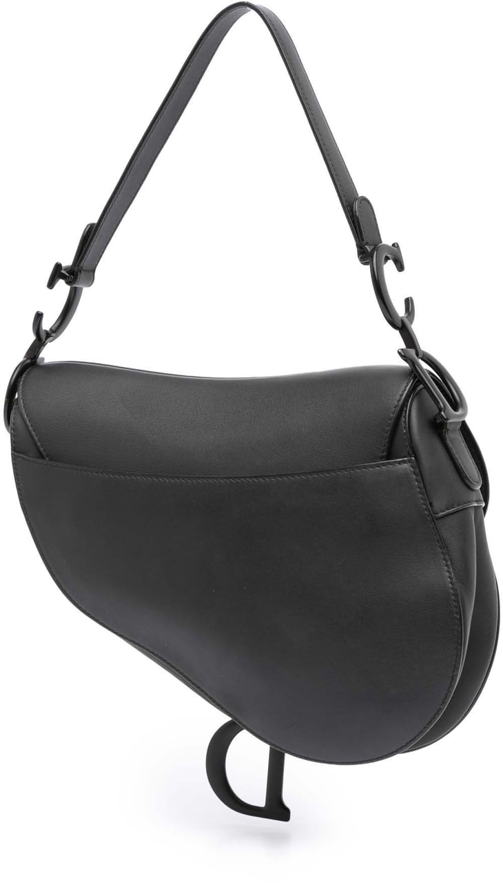 Dior Ultra Matte Calfskin Saddle Bag Zwart