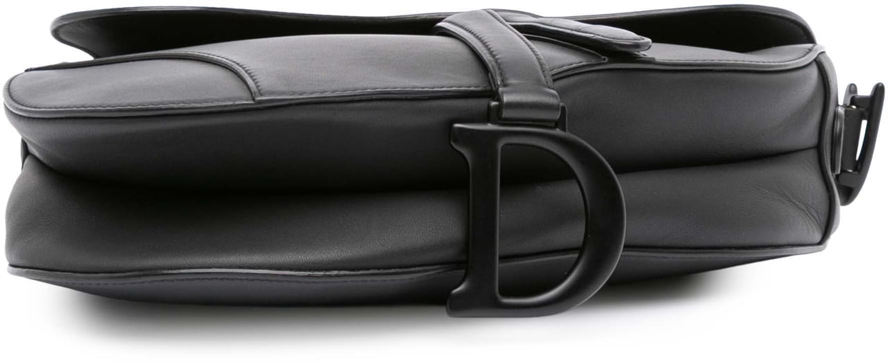 Dior Ultra Matte Calfskin Saddle Bag Zwart