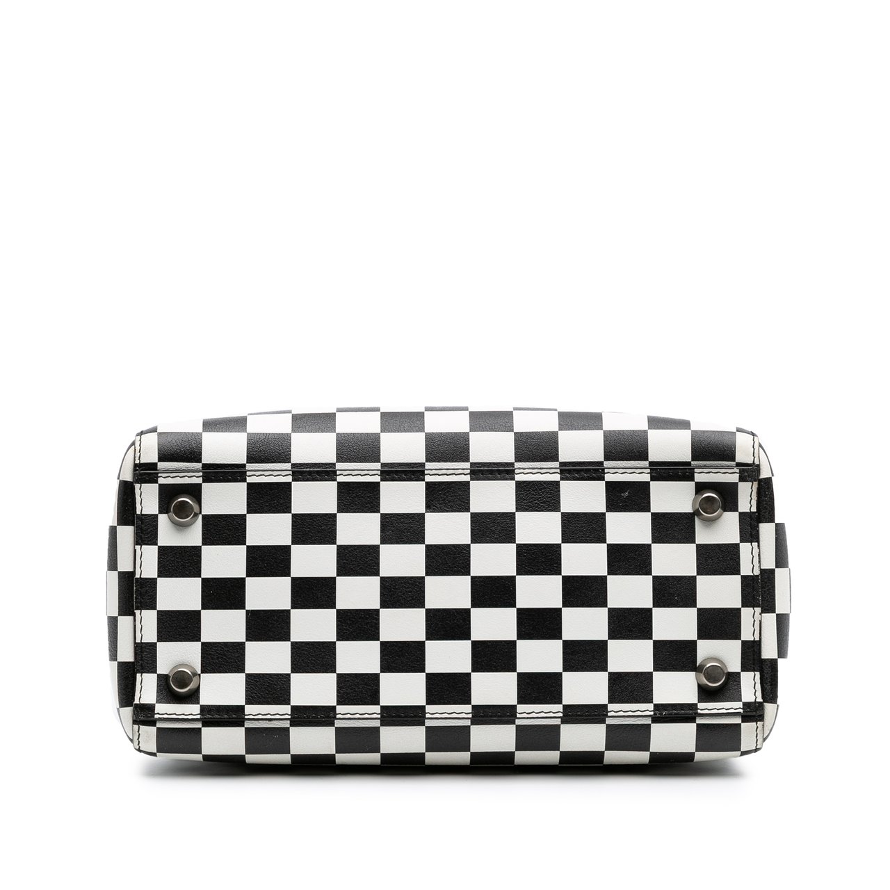 Dior Medium Calfskin Checkered Lady Dior Zwart